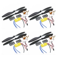 4set/lot A2212/2208 Brushless Motor+30A ESC+1045 Propeller Quad-Rotor Set Kits