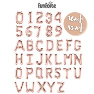 Rose Gold Number Balloon Alphabet Balloon Letter Balloon 16 inch 40 inch Foil Balloon Decoration