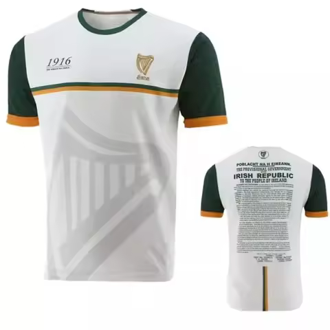 1916 Commemoration Jersey 3D Printed Sports Football T-Shirt Collins Commemoration Jersey Ireland Me