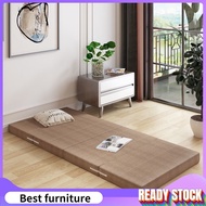 Thickened four fold sponge nap mattress student lazy office tatami mattress foldable mattress