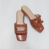 Annel Jenny in Tan - 1 inch Heels Sandals