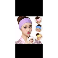 0bandana Mask Bandana Bath Head Band Plain Hair Towel