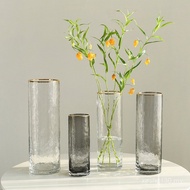 Vase Wholesale Light Luxury Flower Arrangement Transparent Glass Glass Visual Far Vase High-End Crea