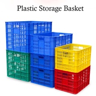 Plastic Storage Basket Heavy Duty Plastic Crate Multipurpose Basket Warehouse Basket