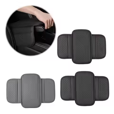 Center Console Box Protection Cover - Car Arm Rest Cushion Wear-Resistant Armrest Pad With Storage P
