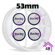 53mm Sport Rim Wheel Cap Rpo1 Enkei Racing Rim Cap Lubang Diameter 53mm Racing Logo Wheel Cap