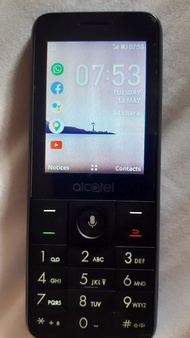 Like New in Box 2.4" Alcatel 3088 with Hotspot, Messages Apps 4G Push Button Mobile Phone