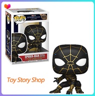 Toystoryshop Spiderman: No Way Home Black Suit Spider Man Funko Pop Action Figure Toy for Kids Play Collectible New Year Birthday Gift for Kids 10cm