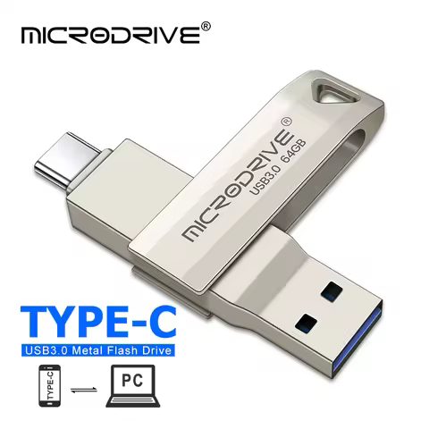 2 in 1 OTG USB 3.0 & usb-C Flash Pen Drive Memory Stick Usb3.0 flash disk 128GB 256G 512G Type C Pen