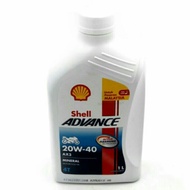 * SHELL ADVANCE 4T AX3 20W40 ENGINE OIL MINYAK HITAM