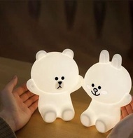 line friends拍拍燈 小夜燈 床頭燈 cony 免兔 生日禮物 枱燈 brown  sally 熊大 聖誕禮物 週年禮物