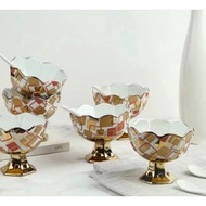 Capodimonte Ceramic Ice Cream Cups, 6 Pcs