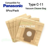 5 Pcs Type C-11 Vacuum Cleaner Dust Bag OEM For Panasonic Vacuum Model MC-2700, MC-2750, MC-2760, MC