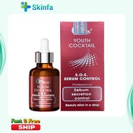 Serum Ava Sos Youth Cocktails - S.O.S. Sebum Control Kiềm Dầu Giảm Mụn Mờ Thâm 30ml