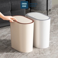 ENODA HOME Restroom Trash Can, Trash Can with Lid 15L 3 Colors TR032