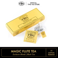 TWG Tea | Magic Flute Tea, Black Tea Blend in 15 Hand Sewn Cotton Tea Bags, 37.5g