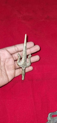 Koleksi Barang Antik - Pusaka Keris Trisula Naga Kembar Kuningan