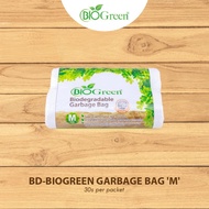 BIOGREEN Biodegradable eco-friendly GARBAGE BAG 'M' per pack - 1 Carton (12packs)