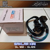 Saklar Kiri GL 100 - GL 125 / Switch Handle Holder Tombol Set Assy / GL100 GL125 / Lampu Bina Parts