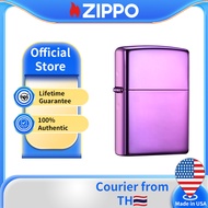 Zippo Abyss Purple Pocket Lighter | Zippo 24747สีม่วง(ไฟแช็กไม่มีเชื้อเพลิงภายใน)