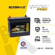 [Installation Provided] Bateri Kereta 55B24L 55B24LS | Voltec PRO | Car Battery NS60LS BateriHub