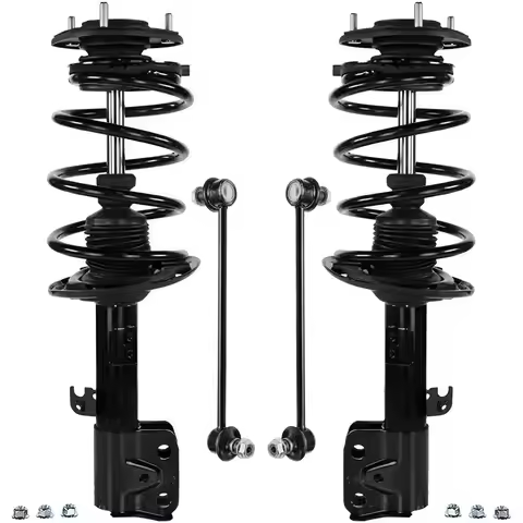 Detroit Axle - 1.8L Front 4pc Struts Sway Bars for 14-19 Toyota Corolla, Struts & Coil Spring Sway B
