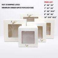 【1pcs】6/7/8/10 inch square window box 10x10x3.5/10x10x5/8x8x5/8x8x3.5/7x7x3/6x6x3inch