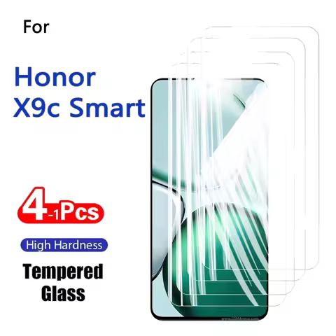 1-4PCS Screen Protectors For Honor X9c Smart 6.8" Tempered Glass Crystal 9H High Aluminum Anti Scrat