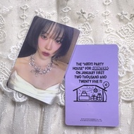 aespa WINTER (Kim Minjeong) 2025 birthday photocard featuring cute cat paw concept and makeup pouch 