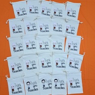 Hadiah Hari Guru/ Teachers' Day/ Gift Pouch/ Linen Bag