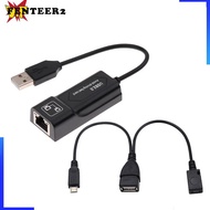[Fenteer2] USB  Adapter USB 2.0 Network Adapter   Socket To Micro USB Plug And Socket Cable