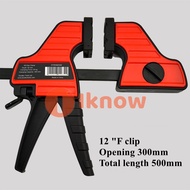 I Know DURATEC Heavy Duty F สไตล์ช่างไม้เครื่องมือ Quick Grip Clamp DIY Hand Tool Ratchet Release พล