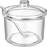 Sugar Container with Lid and SpoonSugar Bowl Acrylic Jar for Coffee Bar Accessories Coffee Canister