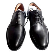 39號鞋 法國名牌GIVENCHY黑色上班族簡約真牛皮鞋高級品木質鞋底