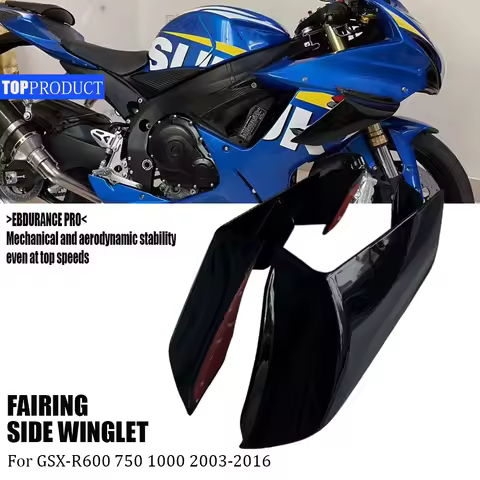 For Suzuki GSX-R600 GSX-R750 Winglet GSX-R1000 2003-2016 Motorcycle Fairing Fixed Wing Spoiler K3 K4