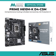 ASUS PRIME H610M-K D4-CSM D4 DDR4 1700 MOTHERBOARD COMBO PROCEESOR INTEL I3- 12100 / I5- 12400 /1240