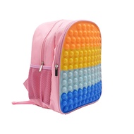 Large Capacity Backpack Hot Push Bubble Fidget Toys Child Stress Relief Squeeze Toy Storage Bags Anti-Stress Schoolbag