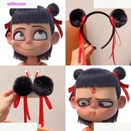 ATC  1Pc/Pair Children Anime Movies Nezha  Funny Headwear Cosplay Accessories Prop Cute Hairpins Fas