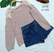 เสื้อไหมพรมมือสอง แฟชั่นy2k