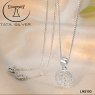 TATA SILVER Genuine 925 Italy Silver Snowflake Necklace for women