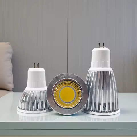 New High Power Lampada Led MR16 GU5.3 GU10 COB 6W 9W 12W Dimmable Led Cob Spotlight Cool White MR 16