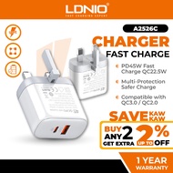 LDNIO A2316C A3511Q A2526C A2522C FAST CHARGING QC3.0 + PD USB-C Super Fast Charge Turbo Charger UK 