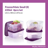 Tupperware | FreezerMate Small II 4pcs 650ml Food Storage Food Container | Bekas Makanan