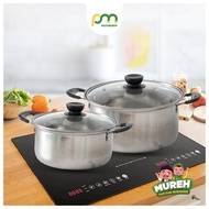 Let's Buy Promo - Induction Cooker Pan Stainless Steel Pan/ 18 cm - 20 cm
