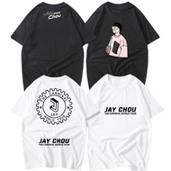 Exclusive Jay Chou 2024 Carnival Concert New Style Same Style Merchandise Heavy T-Shirt Support Uniform