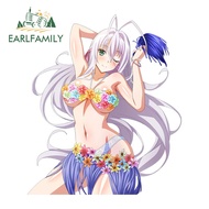 EARLFAMILY 13cm x 11.1cm for High School DXD Rossweisse Car Sticker Vinyl Car Wrap Decal Air Conditi