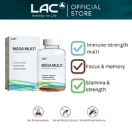 [Expiry May 2027] LAC Mega Multi Mixed Fruits Flavour (2.5g x 120 Gummies) Daily Multivitamin and Nu