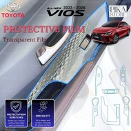Toyota Vios 2023- 2026 Interior Protective Cover Film Transparent Anti Scratch Vios 2025 Accessories