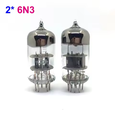 2PCS 6N3 Electronic Tube Pairing For Audio Vacuum Valve Tubes PreAmp Replaceable With 5670 6H3N-E 6H