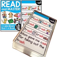 Read and Master 107pcs Cards Sealed With Photo film for Phonics English Natural Spelling Words Sente